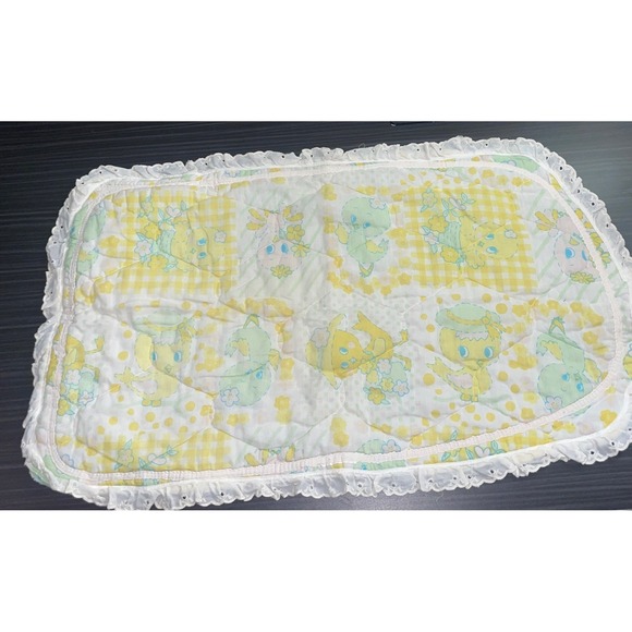Handmade Other - Vintage Baby Changing Table Cover or Seat Cover Baby Chicks & Flowers Pastels